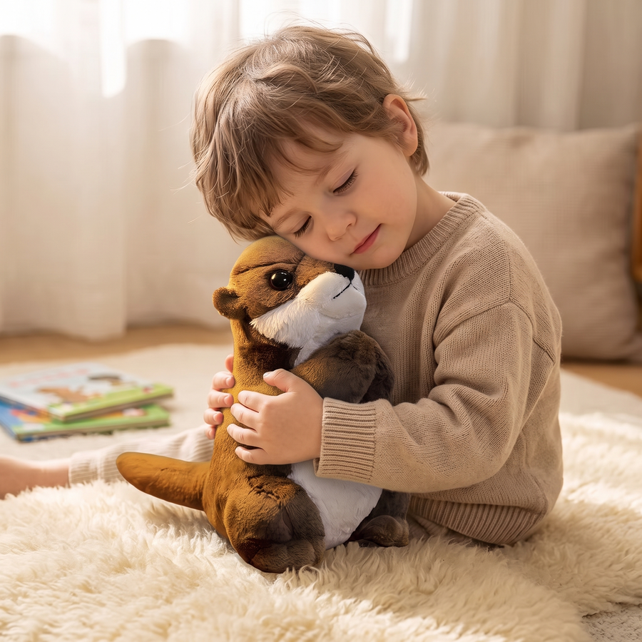 Peluche Loutre en Prière 19 cm - Utilisation cosy intérieur