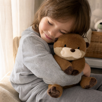 Peluche Loutre Réaliste Marron 27 cm - Utilisation cosy intérieur