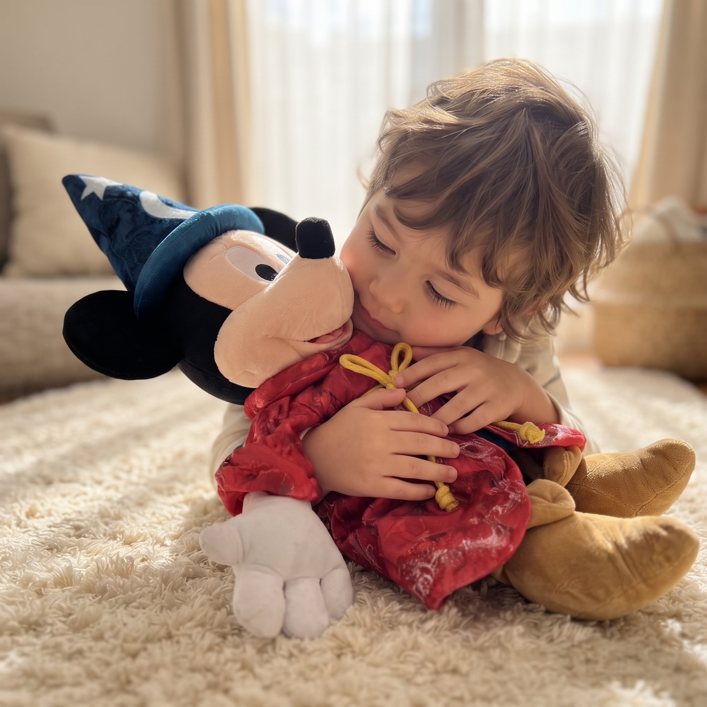 Peluche Mickey Fantasia Apprenti Sorcier 50cm - Utilisation cosy intérieur