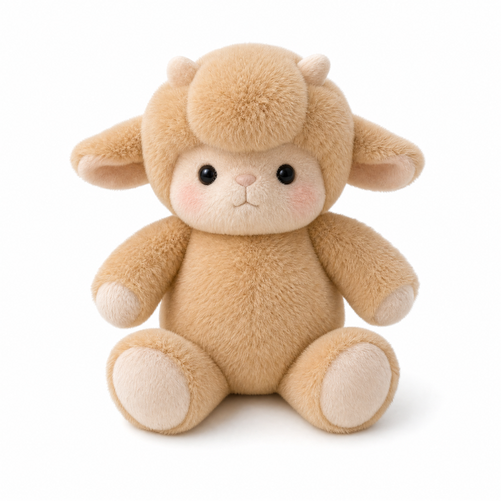 Peluche Mouton qui Court - fond blanc Frontal