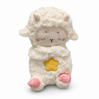 Peluche Mouton Respirante avec Berceuse - Blanc