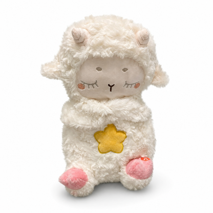 Peluche Mouton Respirante avec Berceuse - Blanc