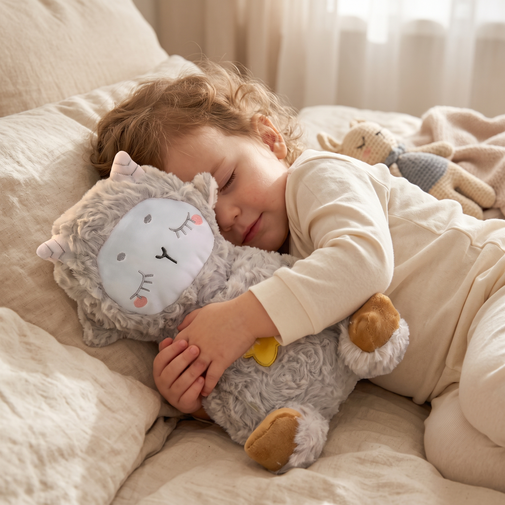Peluche Mouton Respirante avec Berceuse - Utilisation cosy intérieur