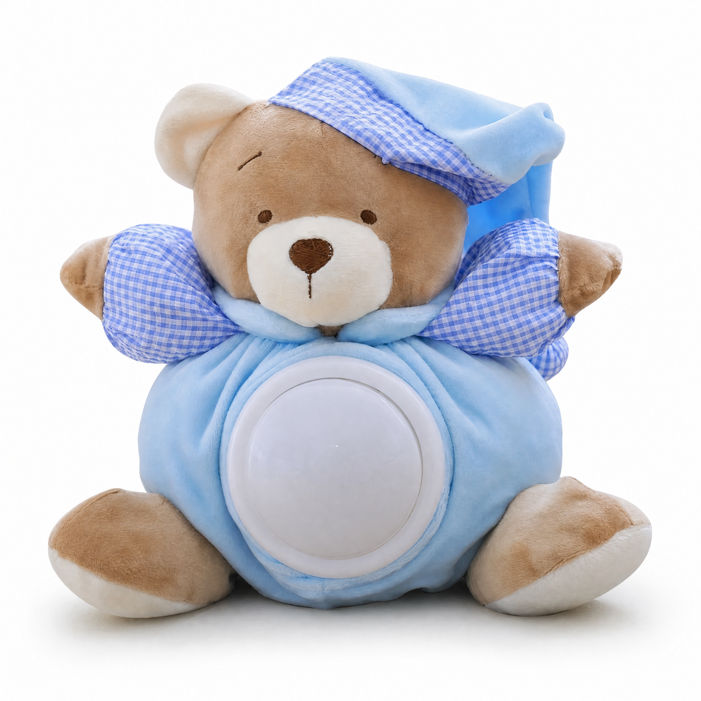 Peluche Musicale Bruit Blanc Ours 25 cm - Fond blanc frontal