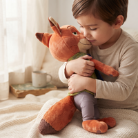 Peluche Nick Zootopie - Renard en Tenue de Bureau - Utilisation cosy intérieur