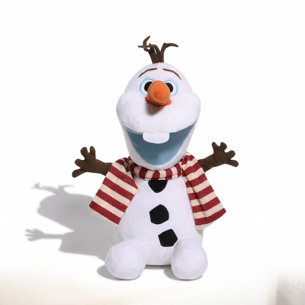 Peluche Olaf Bonhomme de Neige 28 cm - Fond blanc frontal