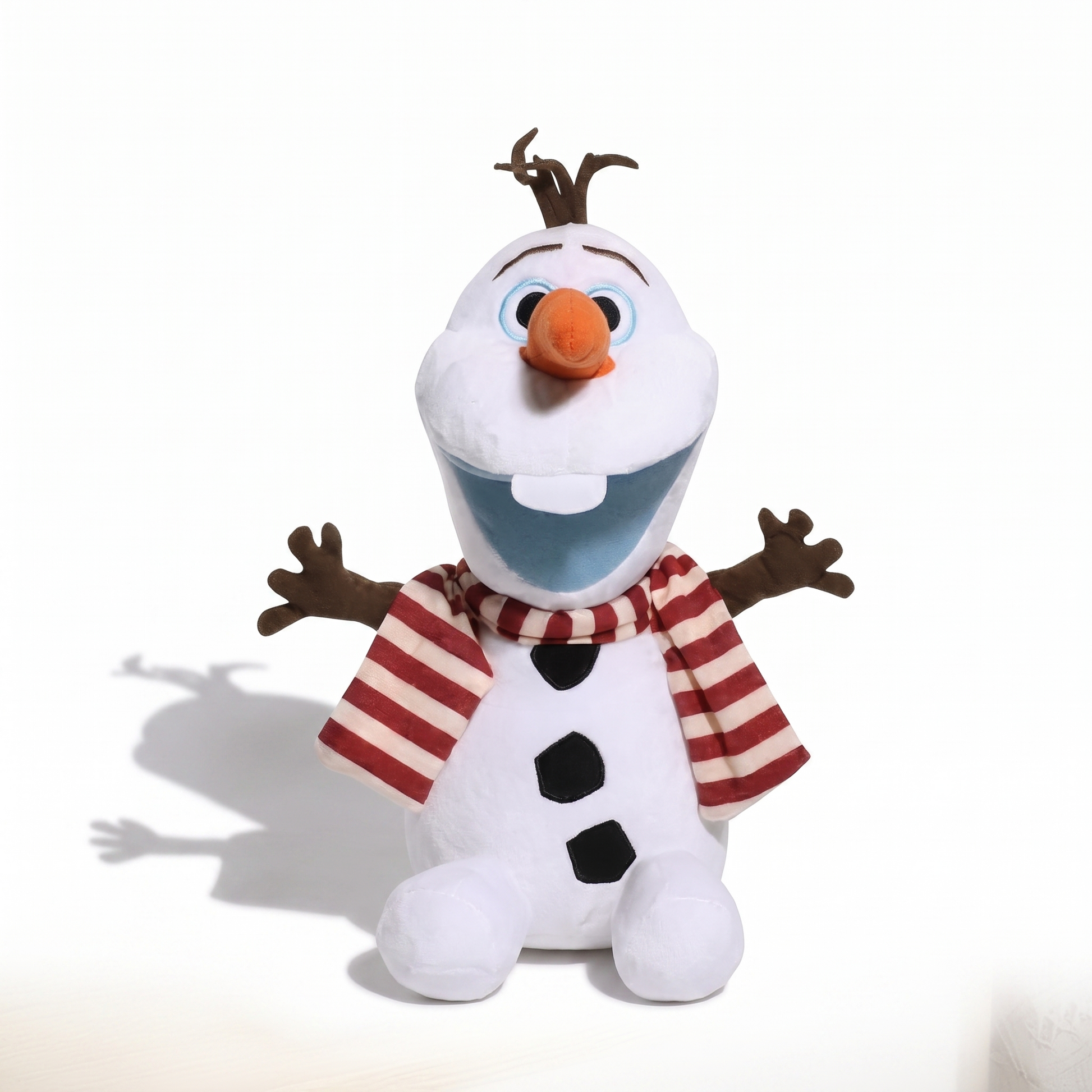 Peluche Olaf Bonhomme de Neige 28 cm - Fond blanc frontal