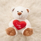 Peluche Ours Blanc Cœur I Love You 33cm - Detail matière