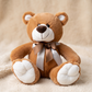 Peluche Ours Brun avec Nœud Satin - Detail matière