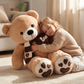 Peluche Ours Géante Beige Cœur Love - Utilisation cosy intérieur