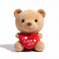 Peluche Ourson Cœur I Love You - fond blanc Frontal