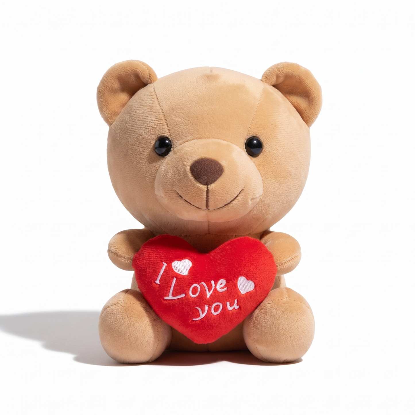 Peluche Ourson Cœur I Love You - fond blanc Frontal