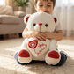 Peluche Ourson Saint Valentin Blanc avec Cœur Love - Utilisation cosy intérieur