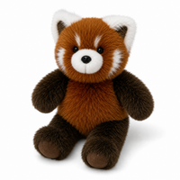 Peluche Panda Roux Animée qui Court 55 cm - Fond blanc frontal