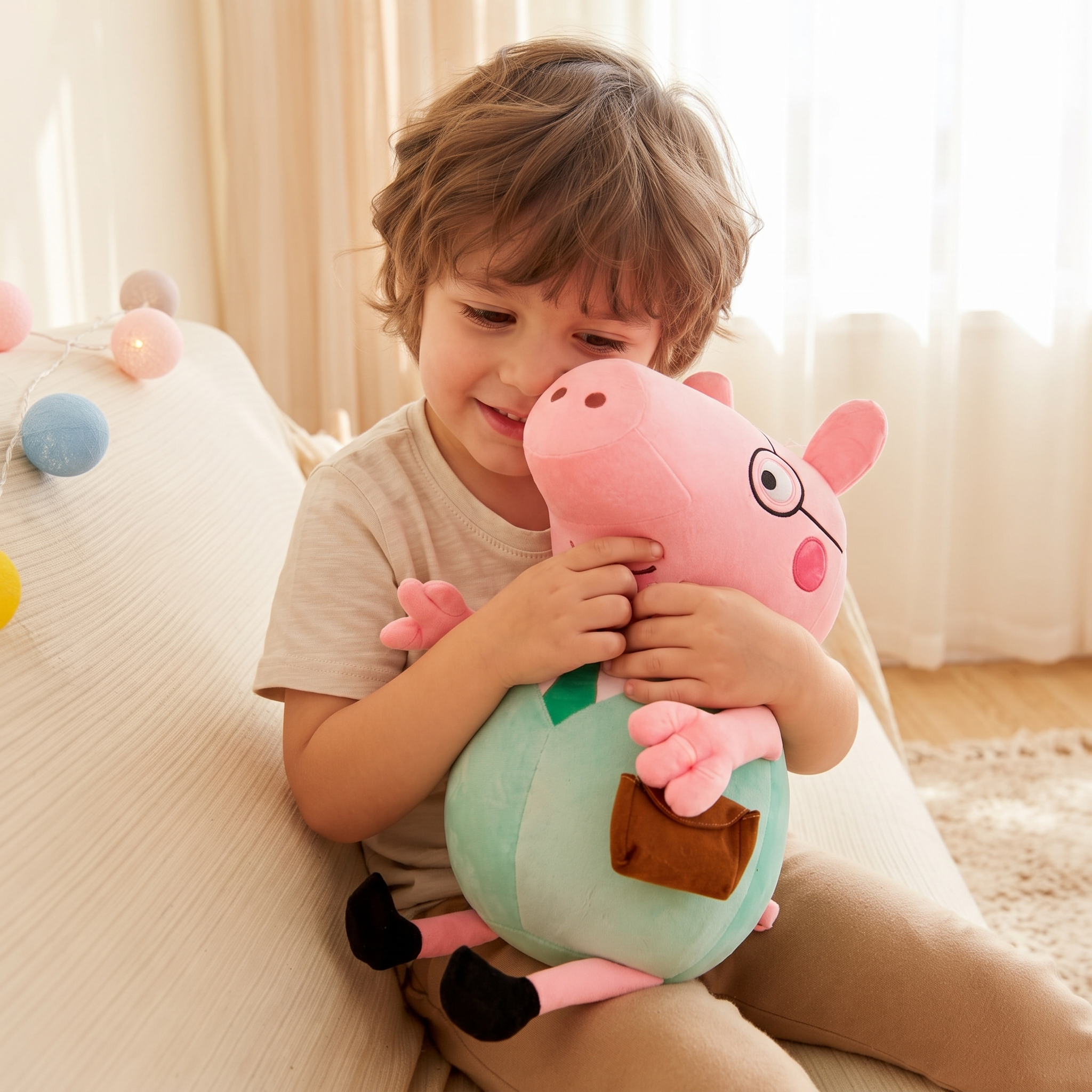 Peluche Papa Pig Peppa Pig 25 cm - Utilisation cosy intérieur