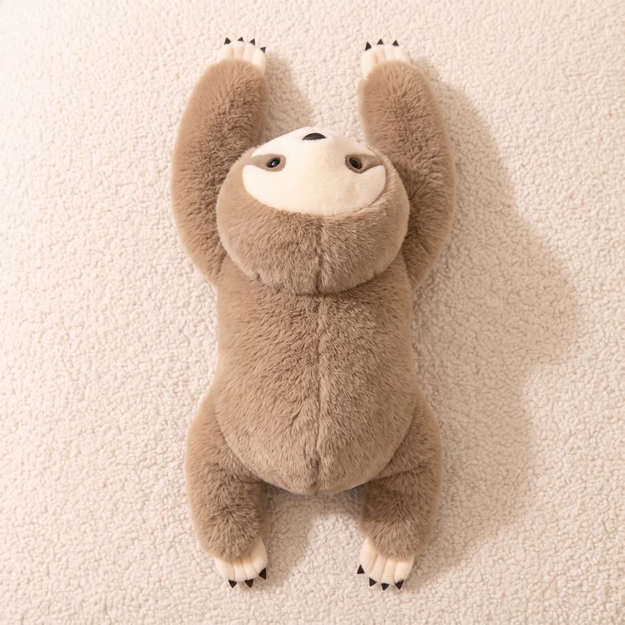 Peluche Paresseux Lestée Apaisante 30 cm - Détail matière