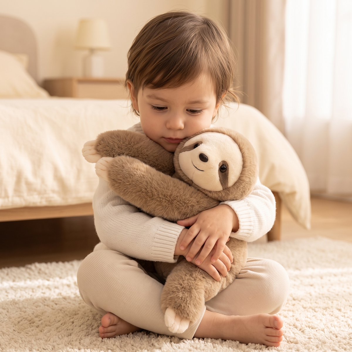 Peluche Paresseux Lestée Apaisante 30 cm - Utilisation cosy intérieur