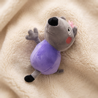 Peluche Peppa Pig Danny Dog 19cm - Détail matière