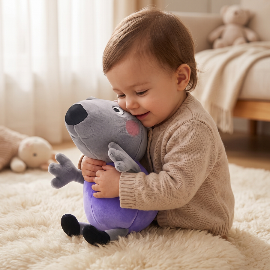 Peluche Peppa Pig Danny Dog 19cm - Utilisation cosy intérieur