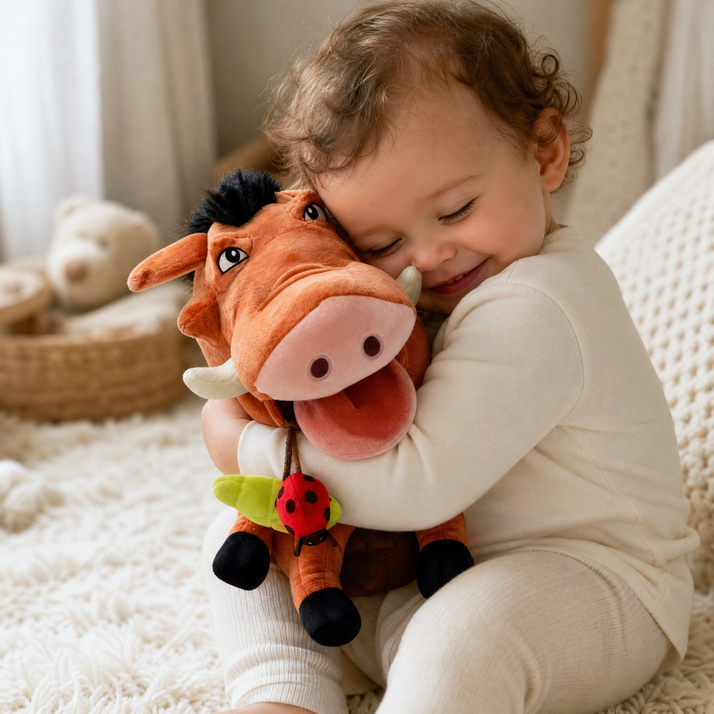 Peluche Pumbaa Le Roi Lion 37 cm - Utilisation cosy intérieur