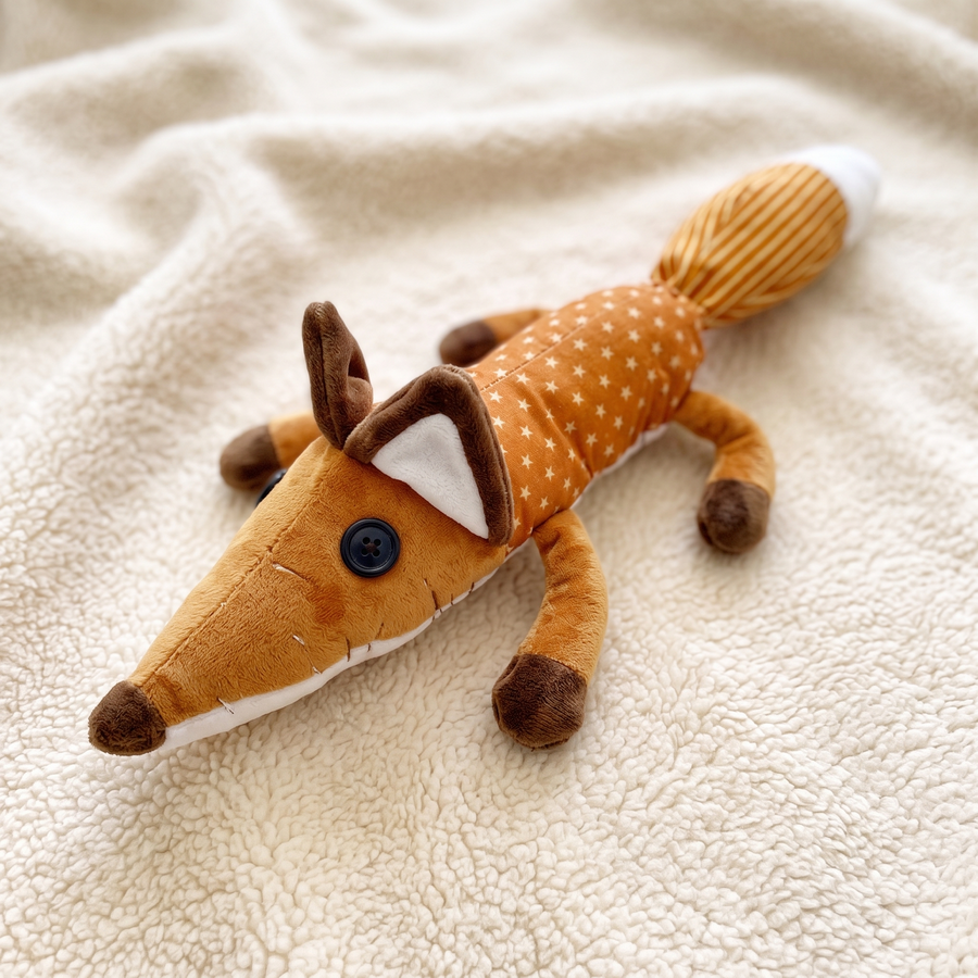 Peluche Renard Le Petit Prince 40 cm - Détail matière