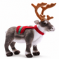 Peluche Renne de Noël à Écharpe Festive - Fond blanc frontal