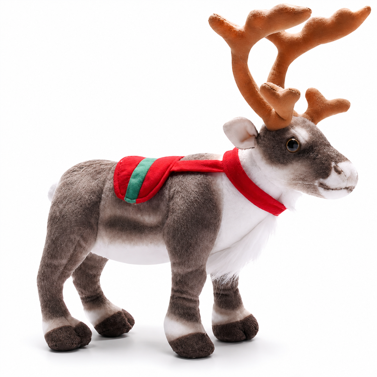 Peluche Renne de Noël à Écharpe Festive - M · S