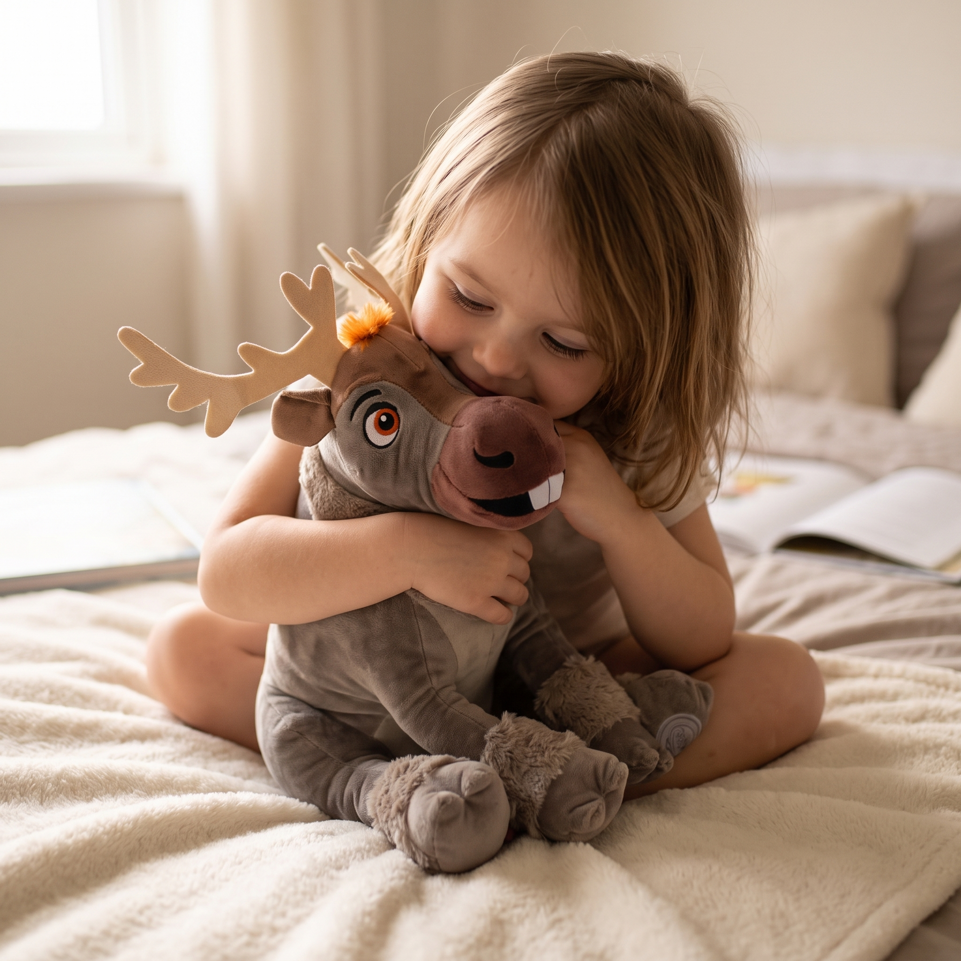 Peluche Renne Sven La Reine des Neiges - Utilisation cosy intérieur