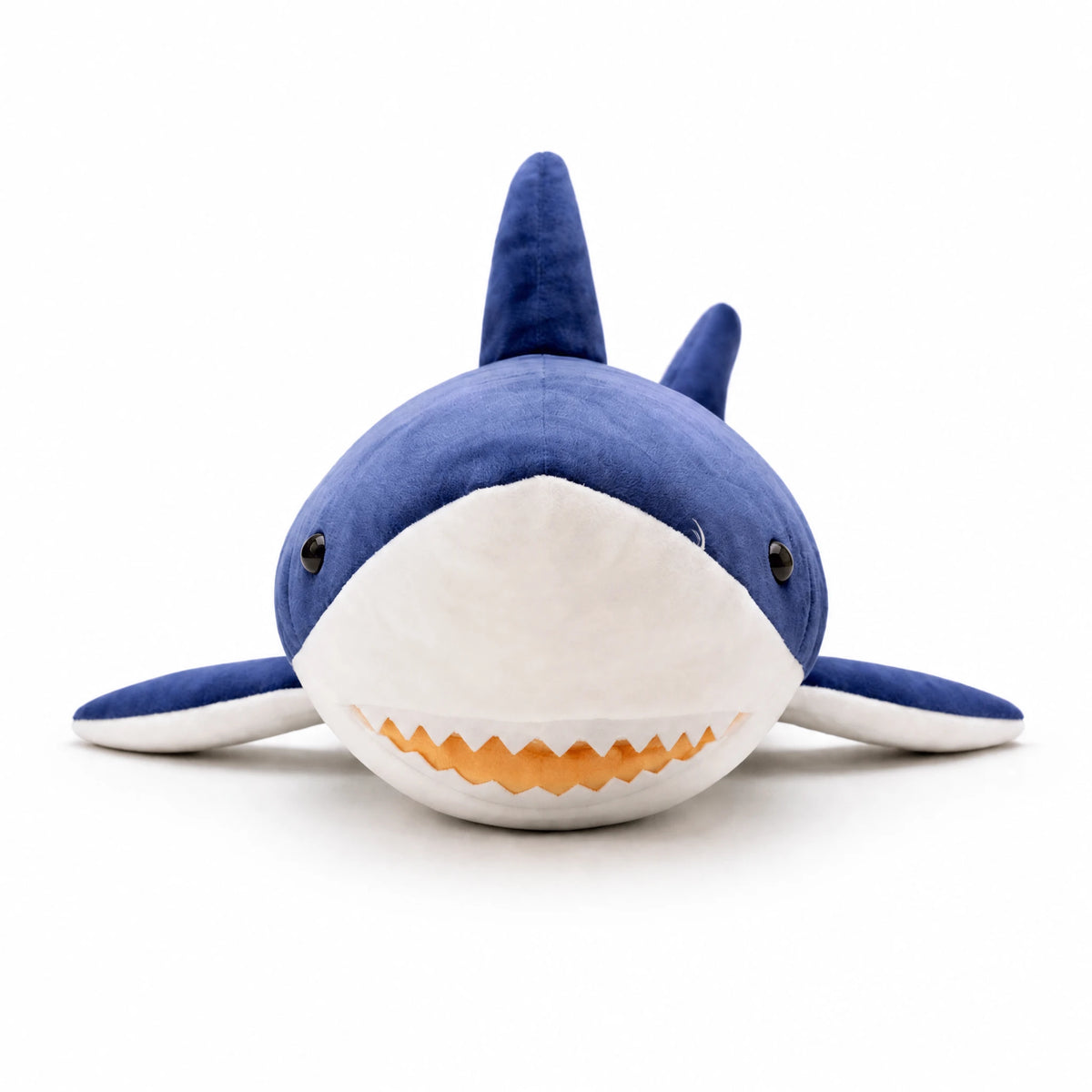 Peluche Requin Bleu Géante - Fond blanc frontal