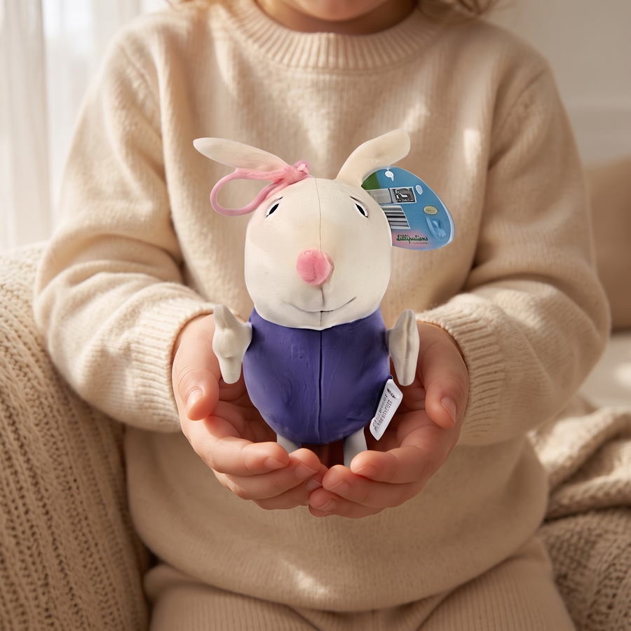Peluche Richard Rabbit - Personnage Peppa Pig 19cm - Utilisation cosy intérieur
