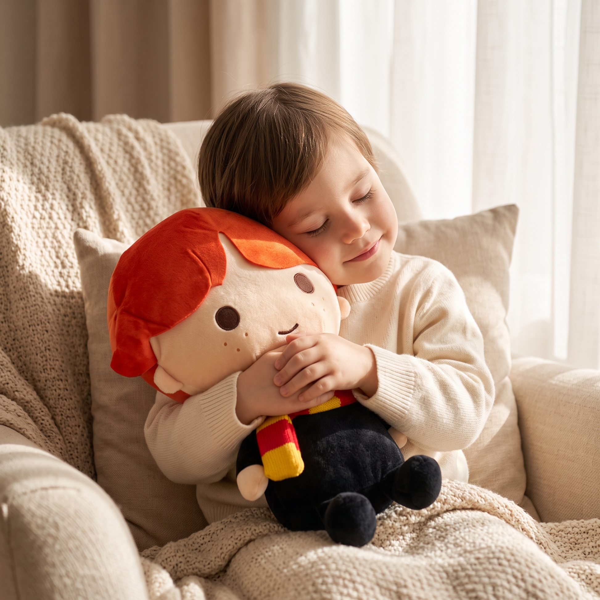Peluche Ron Weasley 30cm Style Kawaii - Utilisation cosy intérieur
