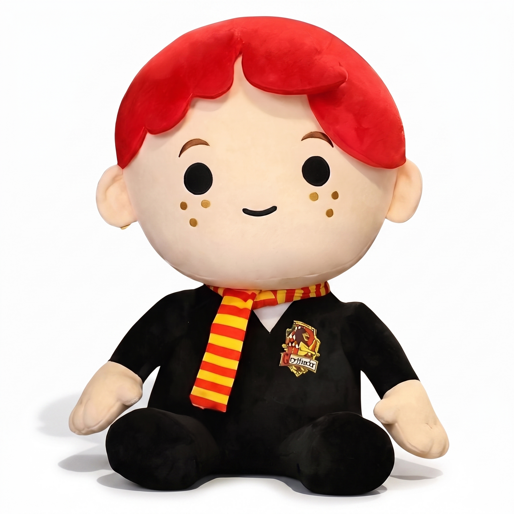 Peluche Ron Weasley en Robe de Sorcier - Fond blanc frontal