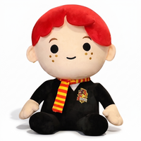 Peluche Ron Weasley en Robe de Sorcier - Fond blanc frontal