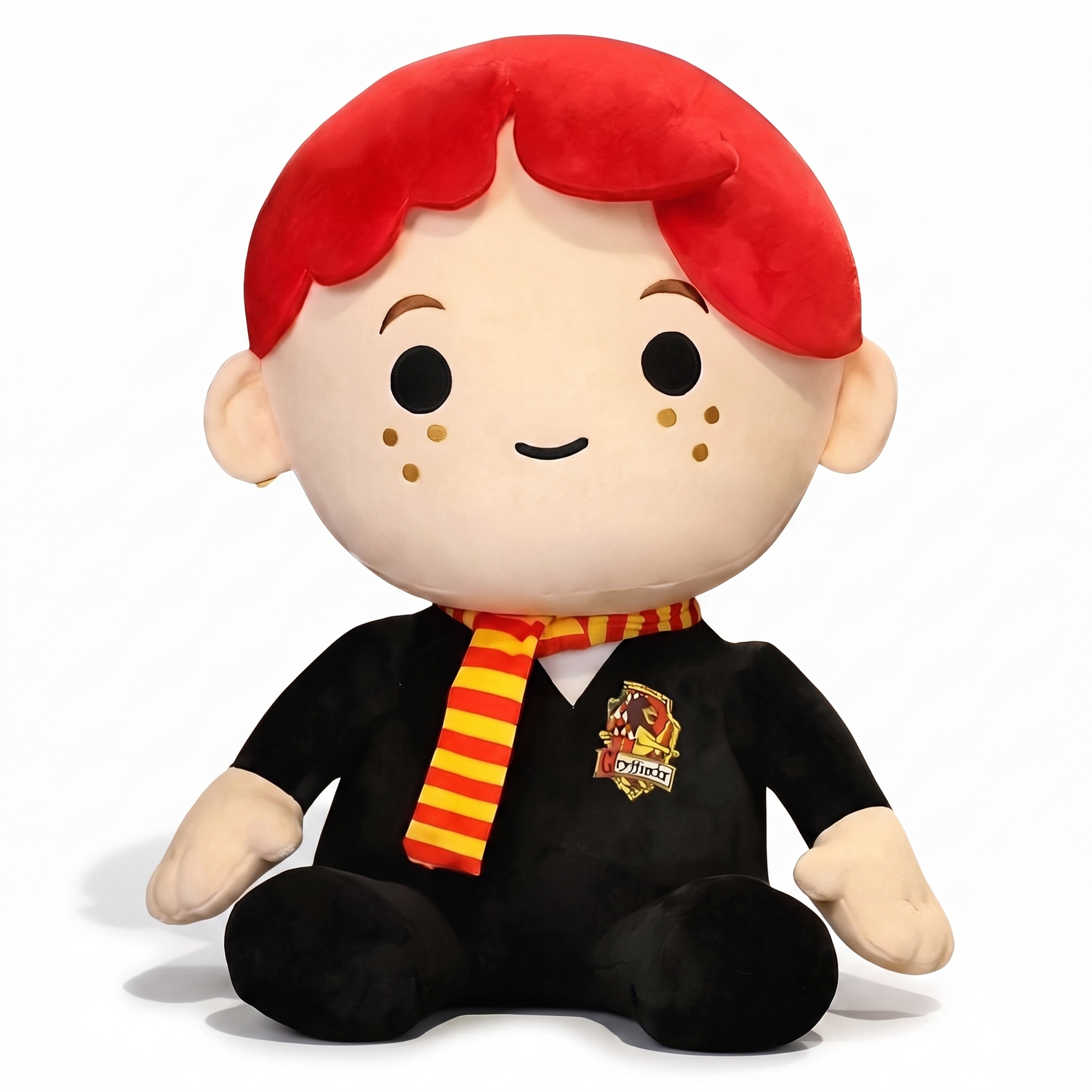 Peluche Ron Weasley en Robe de Sorcier - Fond blanc frontal