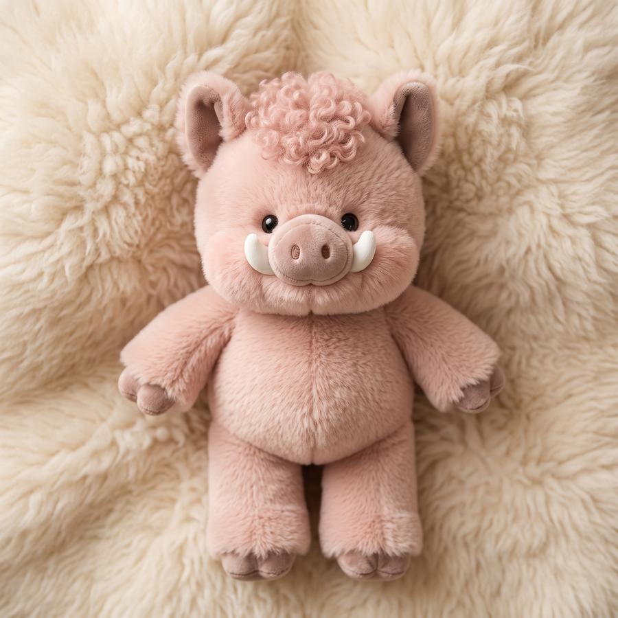 Peluche Sanglier Interactive qui Court - Detail matière