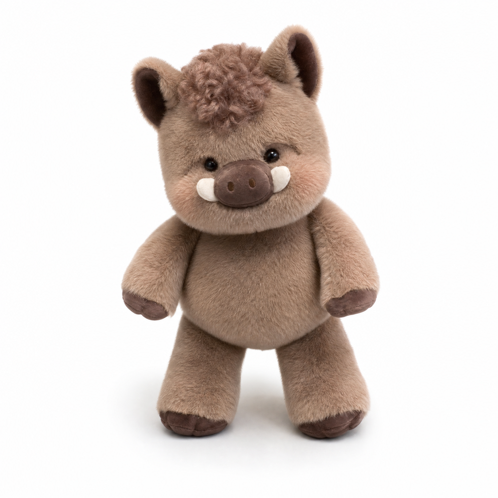 Peluche Sanglier Interactive qui Court - fond blanc Frontal