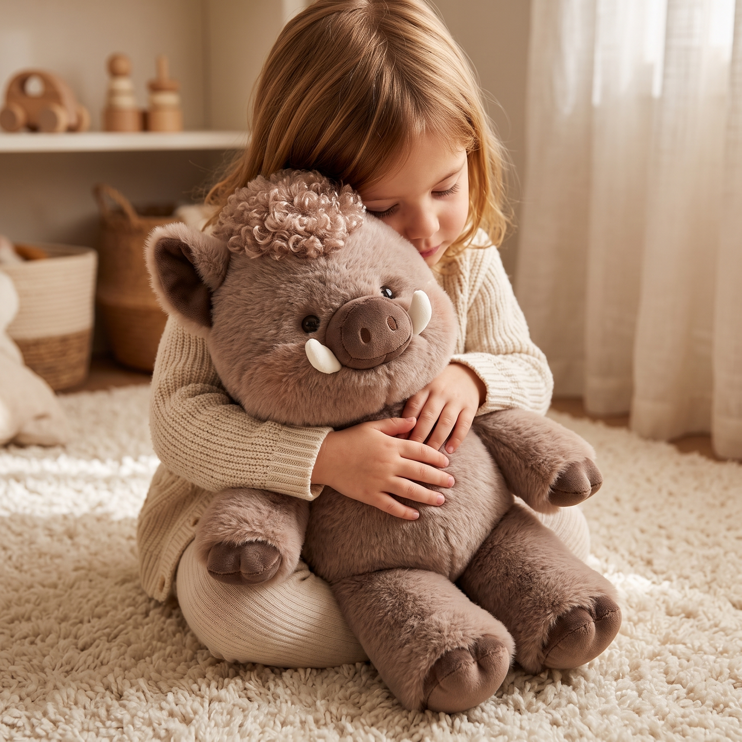 Peluche Sanglier Interactive qui Court - Utilisation cosy intérieur
