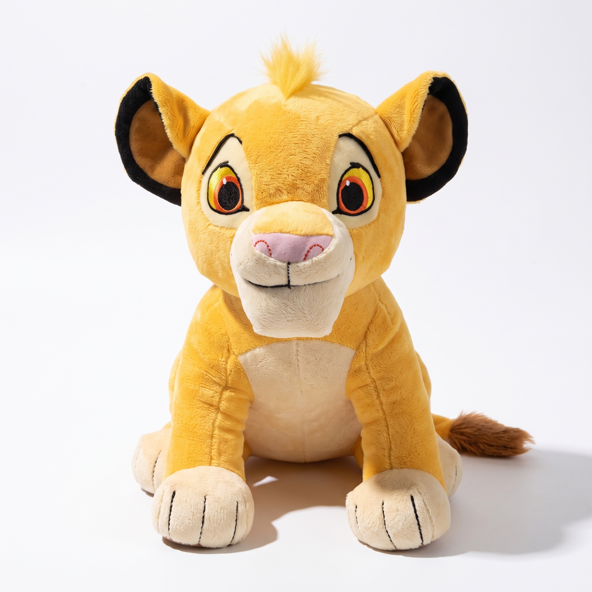 Peluche Simba 30 cm Le Roi Lion - Fond blanc frontal