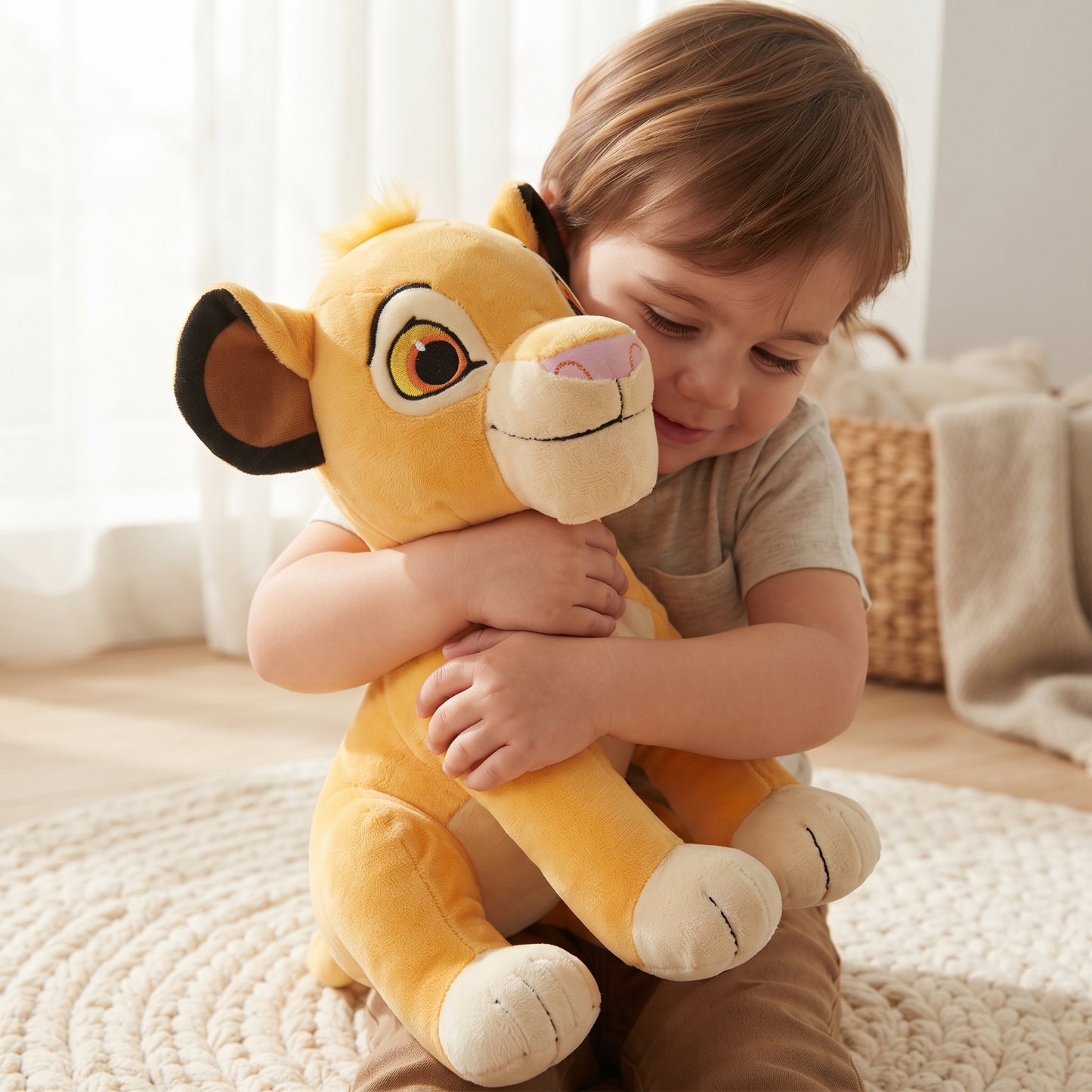Peluche Simba 30 cm Le Roi Lion - Utilisation cosy intérieur