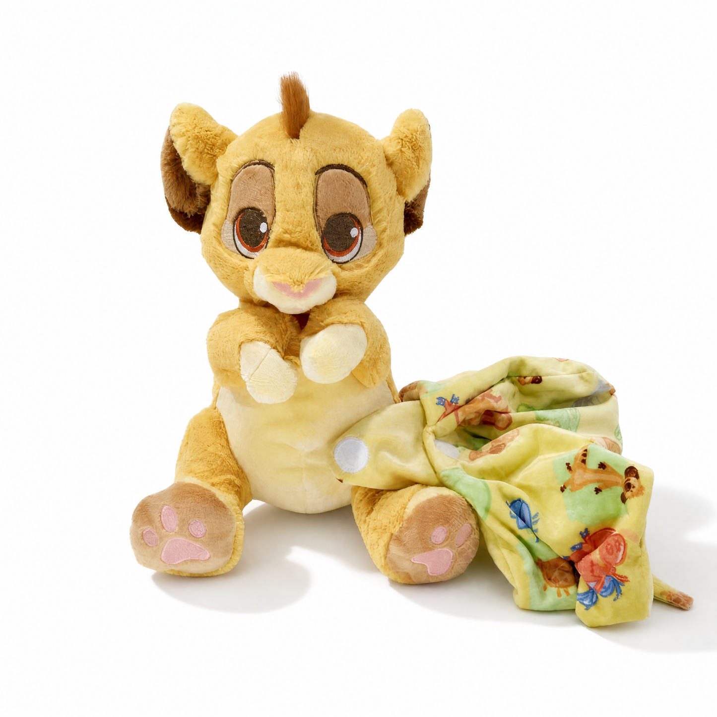 Peluche Simba avec Couverture Amovible - Fond blanc frontal