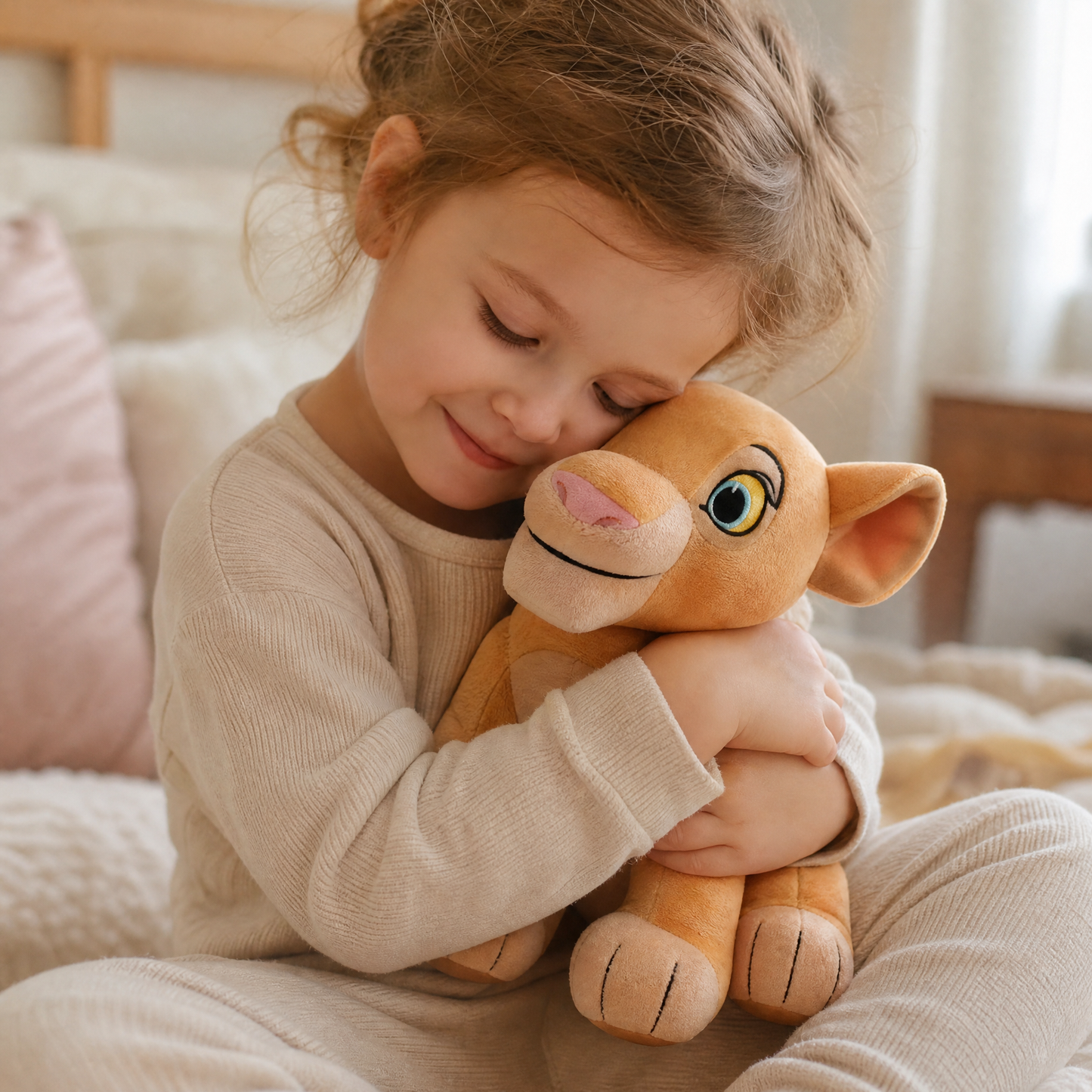 Peluche Simba et Nala Duo Roi Lion 26cm - Utilisation cosy intérieur