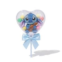 Peluche Stitch Écrin Cœur Saint-Valentin - Fond blanc frontal