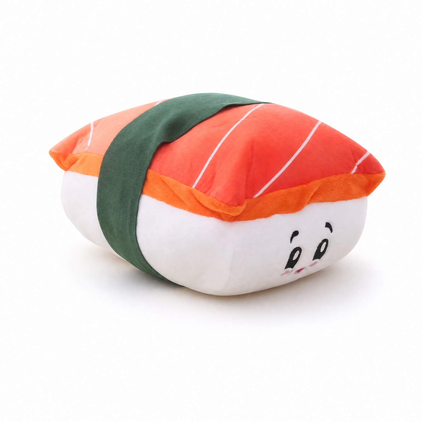 Peluche Sushi Saumon Tout Doux - Fond blanc frontal
