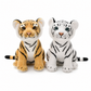 Peluche Tigre Bébé Réaliste 23cm - fond blanc Frontal