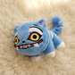 Peluche Tigre Demon Hunters Bleu - Détail matière