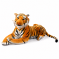 Peluche Tigre Oreiller Géante Confortable - fond blanc Frontal
