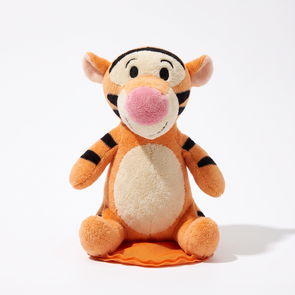 Peluche Tigrou Aimantée Épaule - Fond blanc frontal
