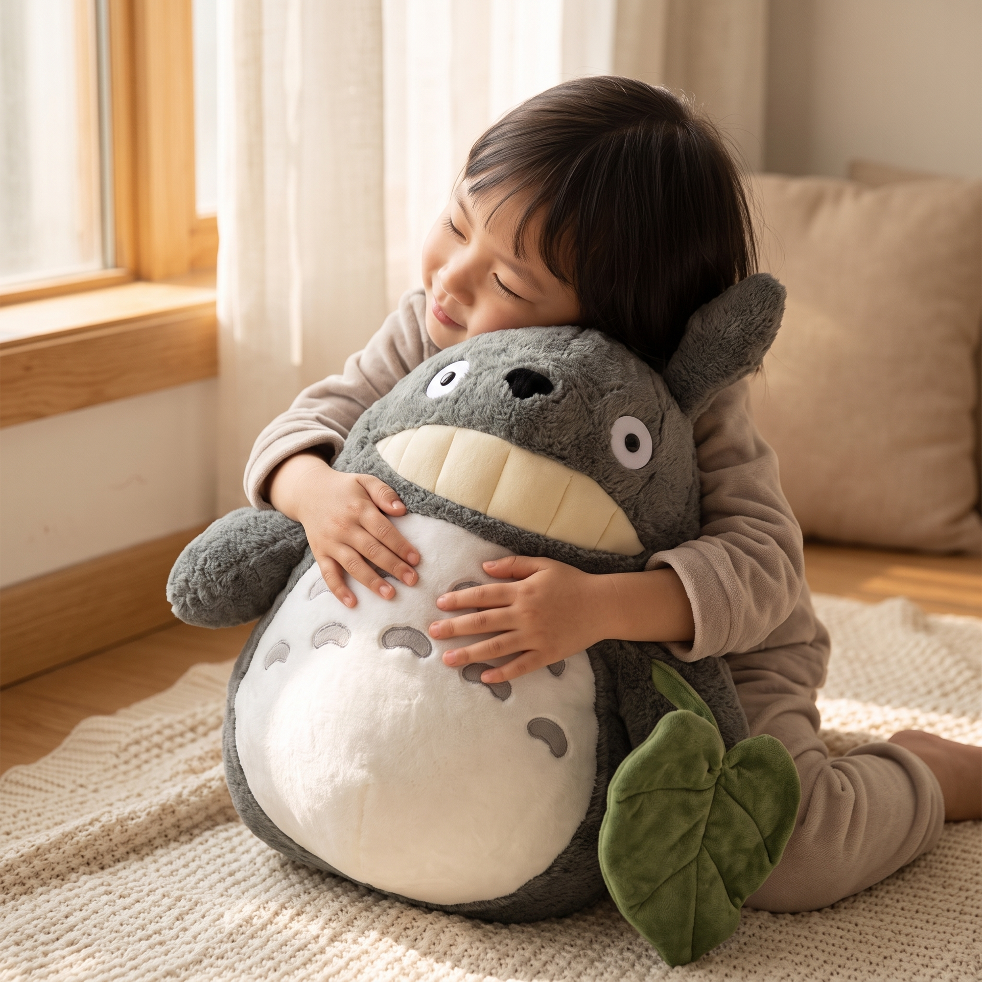 Peluche Totoro Douce Kawaii - Utilisation cosy intérieur