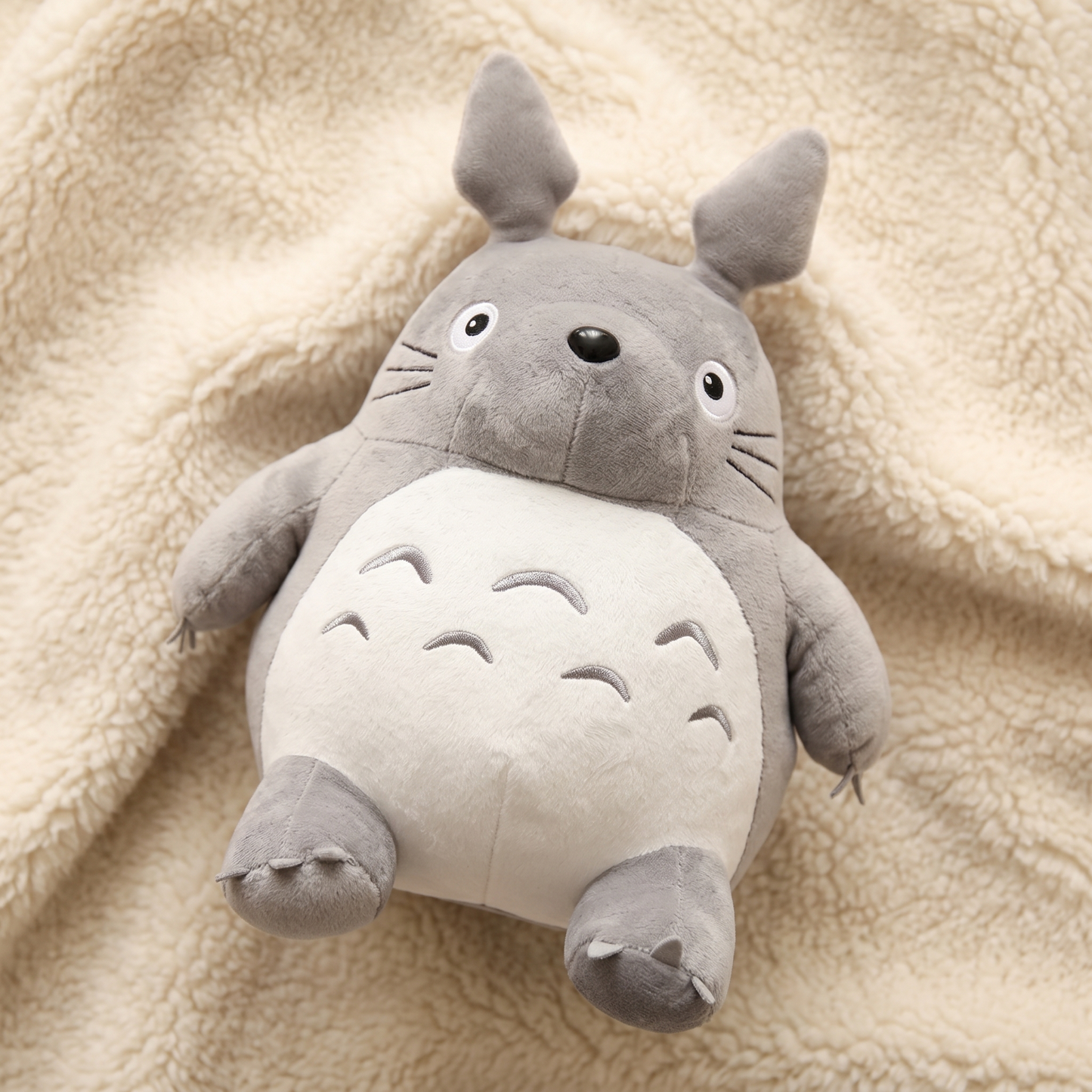 Peluche Totoro Douce Plusieurs Tailles - Detail matière