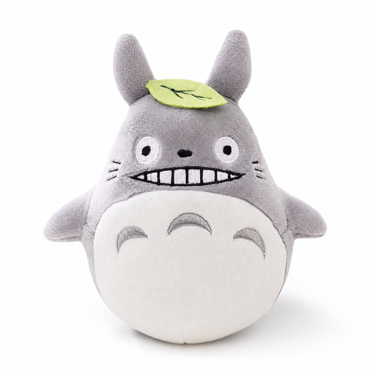 Peluche Totoro Feuille Verte - Fond blanc frontal